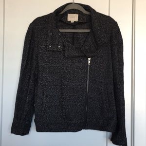 Loft Light sweater moto jacket